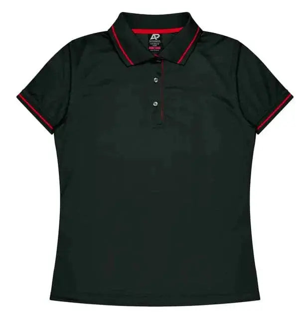 Aussie Pacific Cottesloe Lady Polo Shirt 2319 Aussie Pacific BLACK/RED 6